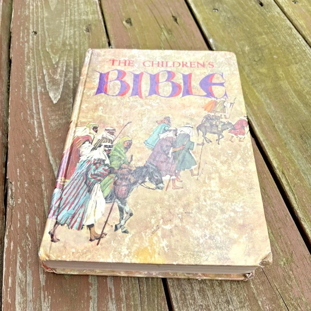 The Children's Bible Golden Press Illustrated Stories Vtg 1965 Hardcover 60s